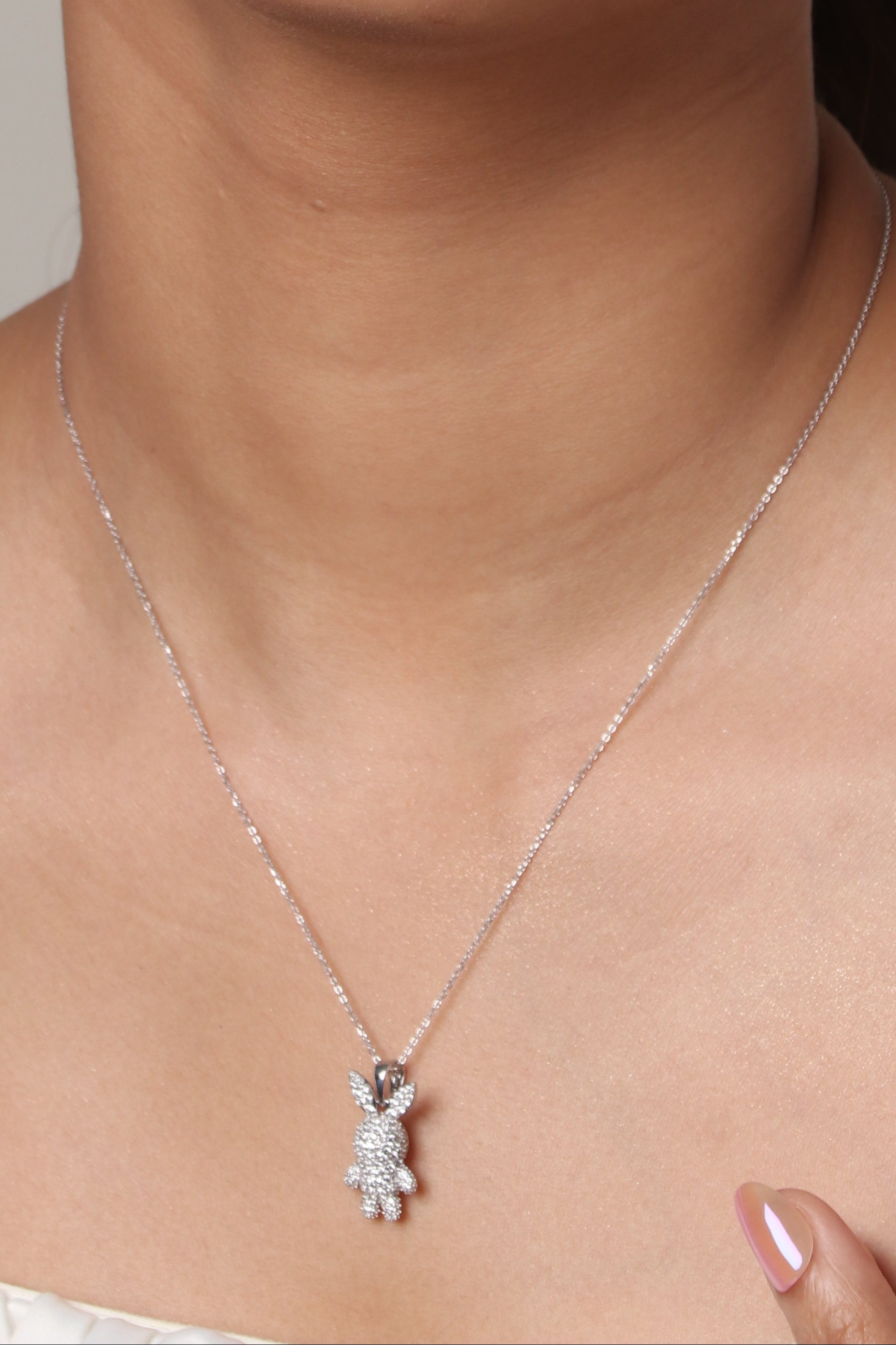 BLING BUNNY NECKLACE