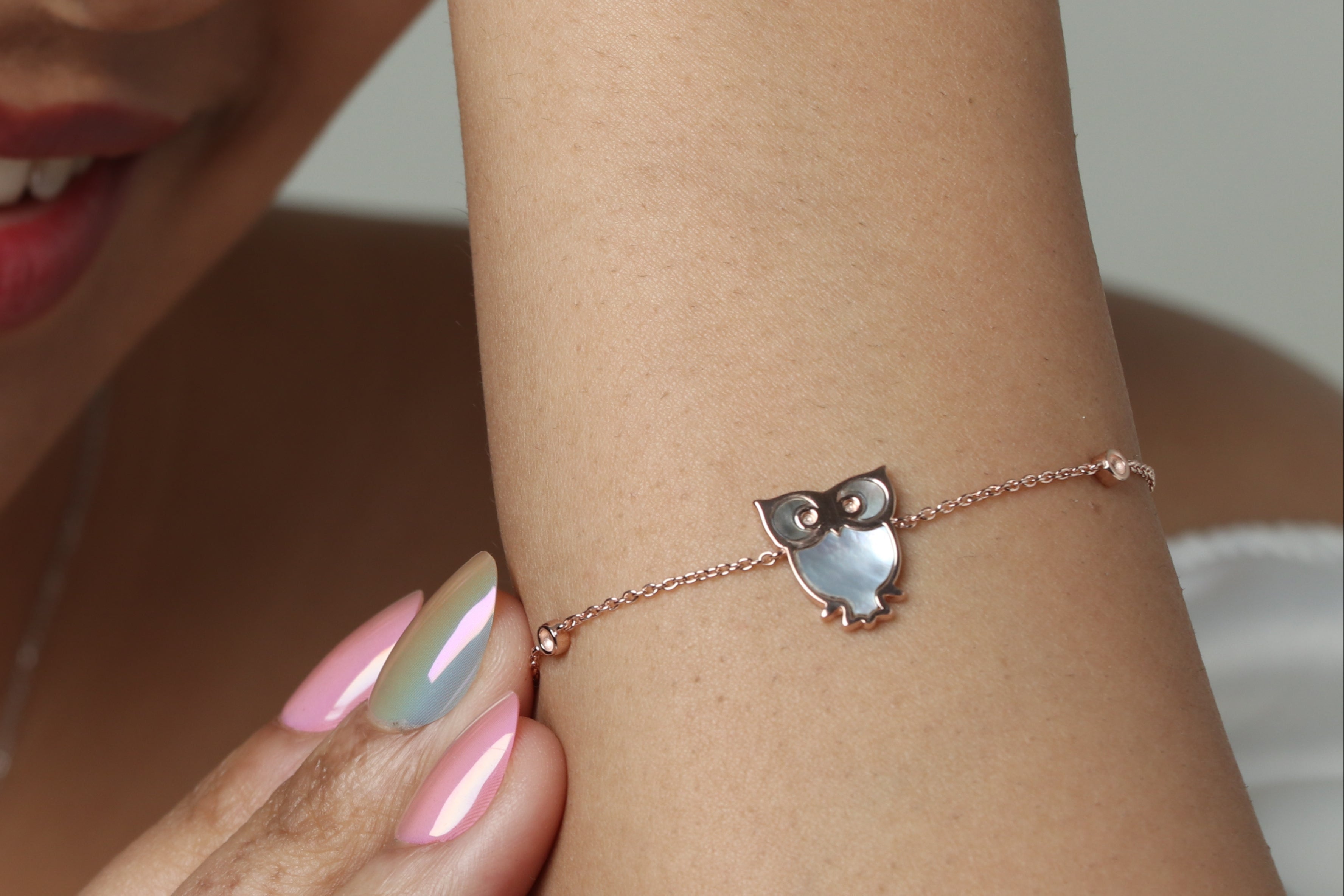 MOP OWL BRACELET