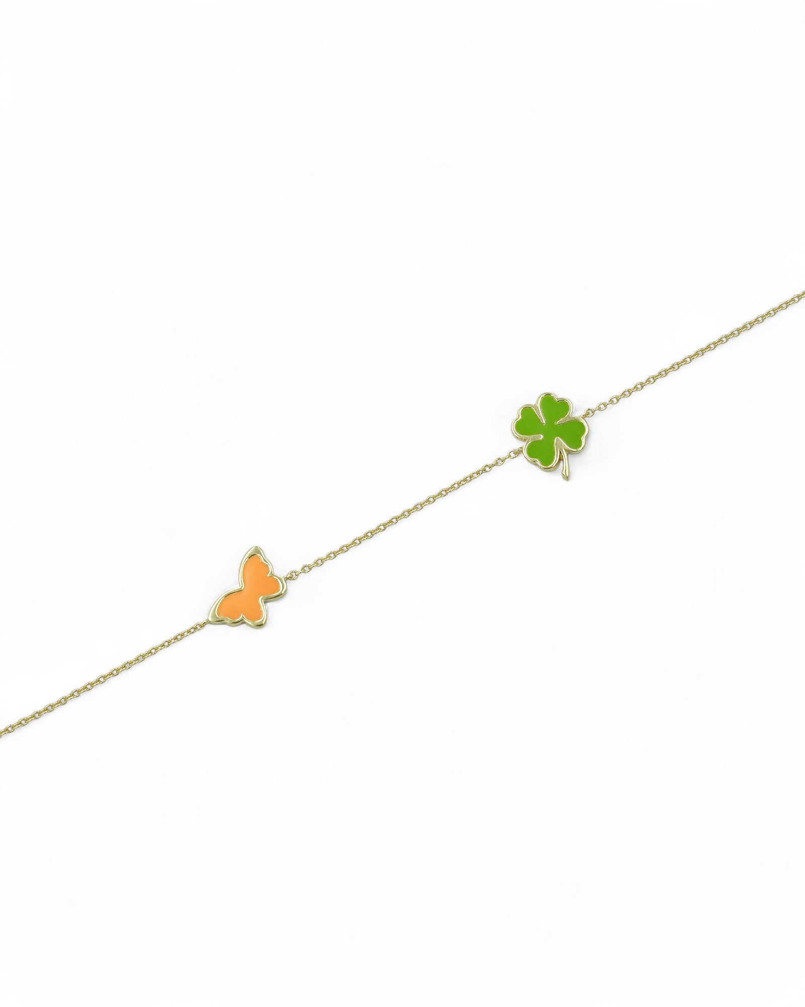 BUTTERFLY & CLOVER BRACELET